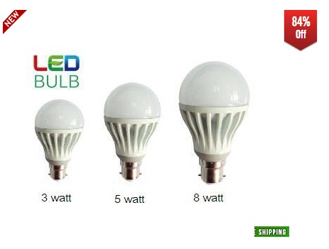 India Desire : Loot Deal: Buy Combo of 3w,5w,8w LED Bulb At Rs. 99 Only From Shopclues